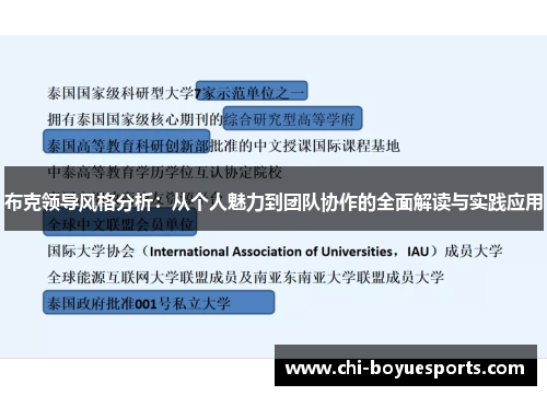 布克领导风格分析：从个人魅力到团队协作的全面解读与实践应用